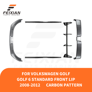 Alerón Lateral Delantero de Alta Calidad para <span class=keywords><strong>Volkswagen</strong></span> Golf 6 MK6 2008-2012, Estilo de Techo de Una Sola Pieza, Material ABS, Acabado Pulido - Product Image 4