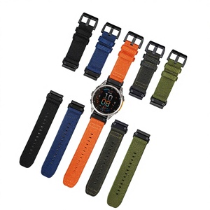 Bracelet en toile pour <span class=keywords><strong>Garmin</strong></span> Fenix <span class=keywords><strong>7</strong></span> <span class=keywords><strong>Pro</strong></span> 8, bracelet en nylon <span class=keywords><strong>Tactix</strong></span> 8, boucle à ardillon, bracelet de montre 20/22/26 mm - Product Image 1