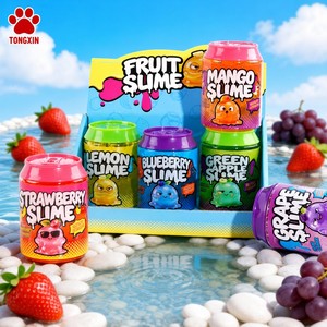 TONGXIN PVA Crystal Slime Fruit Flavor 6 Pack Clear Slime Stress Relief <b>Toy</b> Bulk Wholesale Crunchy Slime Squishy Custom Logo OEM - Product Image 2
