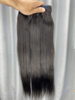 Rambut Remy India Virgin 18 inci bundel ekstensi tenun gelombang bebas kusut ditarik tunggal