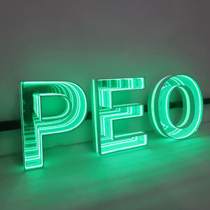 LED Neon 3D Infinity Mirror Custom <span class=keywords><strong>Sign</strong></span> Nuevo diseño Custom Infinity Effect Infinity Mirror letter Neon <span class=keywords><strong>Sign</strong></span> Decoración de pared - Product Image 3