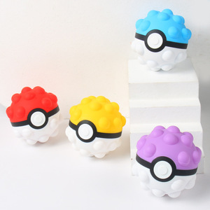 Palla Antistress 3D in Silicone, Design <span class=keywords><strong>Poke</strong></span> Ball, Giocattolo Educativo da Spremere per Bambine - Product Image 2