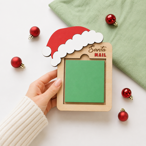 Custom Wooden Santa Mail Frame Christmas Elf <b>Message</b> <b>Board</b> Kids Holiday Countdown Note Holder Decoration Gift Plaque - Product Image 1