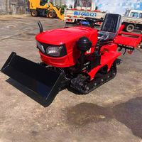 Tracteur agricole compact à chenilles en caoutchouc 35 CV pour terrains en pente, travaux de drainage, de buttage et de labourage sur terres arides