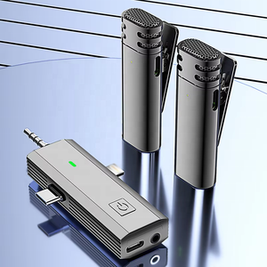 Porpiu 2.4G Xách Tay Không Dây Microphone 3-Trong 1 Giao Diện Tiếng Ồn Hủy Bỏ Tương Thích Điện Thoại Di Động Máy Ảnh Các Thiết Bị Khác C - Product Image 6