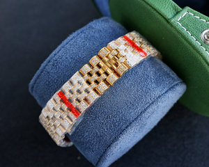 Đồng hồ cơ khí mạ Platinum cao cấp 41MM, máy tự động 3235, khắc logo tùy chỉnh, kim cương Moissanite hoặc Zircon 904L - Product Image 5