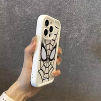Coque de téléphone Offre Spéciale Spider-Man Mask Design pour iPhone 14 15 16 Pro Max Housse en TPU antichoc