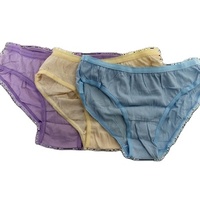 Slip de voyage jetable pur 100% coton sous-vêtements pour femmes pour Spa voyage