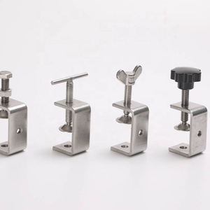 Pince de serrage en C robuste en acier inoxydable 304 pour le travail du bois, à larges mâchoires, surface polie, taille personnalisée - Product Image 1