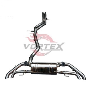 Vortex SS304 Valvetronic Catback Exhaust for Audi Q7 3.0T 2020-2024 Performance Muffler System with Quad Tips - Product Image 1