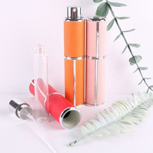 Portable 10ml Leather Travel <b>Perfume</b> Diffuser <b>Mini</b> Empty <b>Sample</b> Spray Bottle Screw Cap for Skin Care Serum <b>Mini</b> Volume - Product Image 1