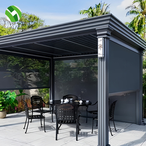 Trang Web Giảm Giá Tự Động Đứng Rèm Cửa Ngoài Trời Patio Rèm Màn Hình Cho Vườn Pergola Gazebo - Product Image 1