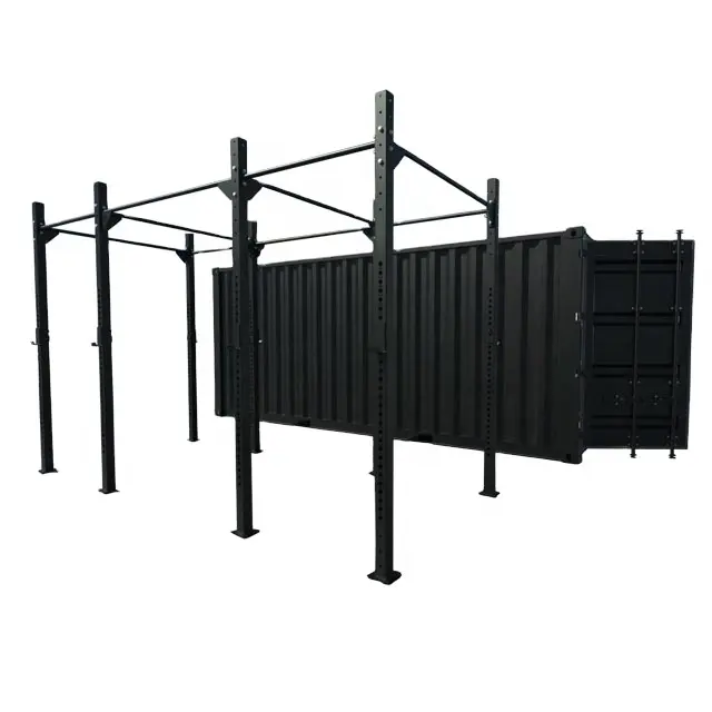 Fitness gewerbliches Fitness-Studio Power Rack Fitness Container Rig Rack Outdoor-Gym im Aufbewahrungscontainer für 8 Stationen