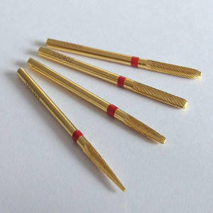 Mũi Khoan Nha Khoa Cacbua Vonfram Tốc Độ Cao Chất Lượng Hàng Đầu Mũi Khoan Phẫu Thuật Nha Khoa Bằng Thép HP Màu Vàng Kim - Product Image 3