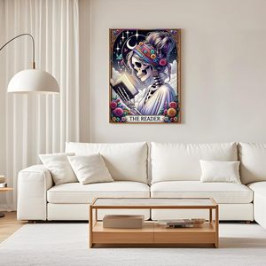 Helloween 5D Squelette Diamant Art Kits pour Adultes Professionnel DIY Décoration Murale Gem Art Dots 30x40cm Imprimé Diamant <span class=keywords><strong>Peinture</strong></span> Ensemble - Product Image 6