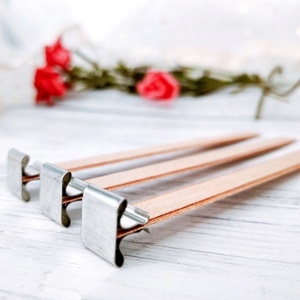 Wholesale Double Layered Soy Candle Crackling <strong>Wood</strong> <strong>Wicks</strong> for Candle Making - Product Image 3