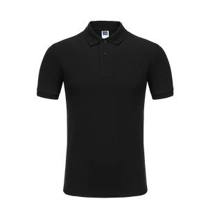 Polos unis vierges de couleur unie avec logo personnalisé Polos pour hommes brodés en polyester - Product Image 3