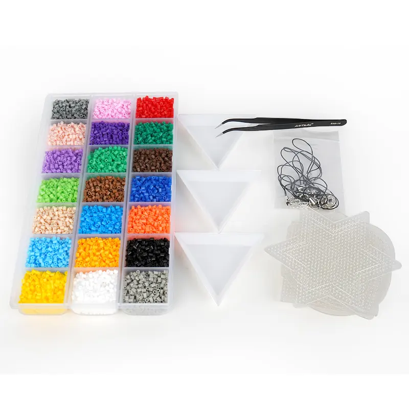 Artkal — kits de perles écologiques pour enfants, 21 couleurs, jouets d'art, jouets à repasser, 2021mm, artisanat, collection 2.6