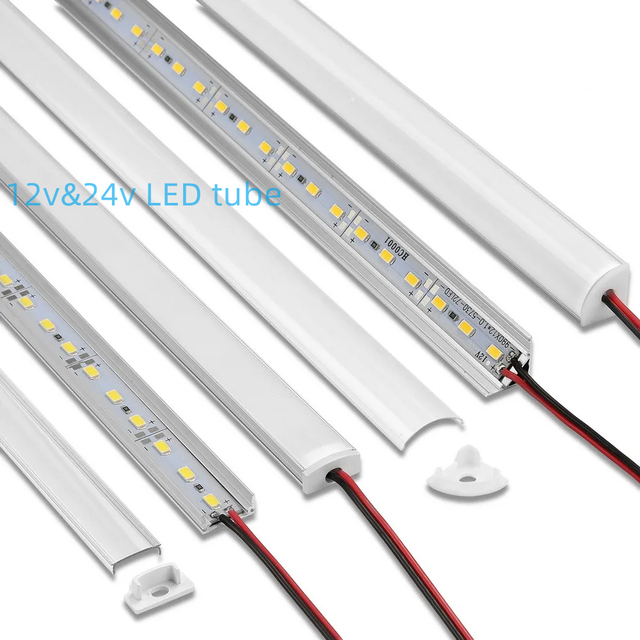 Factory Wholesale DC 12V SMD 5730 5630 LED Hard Strip Bar Light Aluminium Shell +pc Cover LED Bar Light 5730