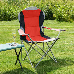 في الهواء الطلق للطي مخيم كراسي الحديقة مبطن قابلة للطي الثقيلة كرسي تخييم الصيد كرسي مع مسند ذراع - Product Image 6