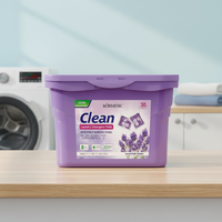 KORMESIC 240g Grosir Deterjen Pod Pencuci Pakaian Alami Ramah Lingkungan Aroma Tahan Lama Pembersih Mendalam Lavender
