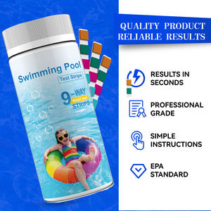 Bandelettes de test 9-en-1 pour piscines d'eau salée avec test d'oxygène <span class=keywords><strong>actif</strong></span>, kit de test de la qualité de l'eau pour aquariums et spas - Product Image 5