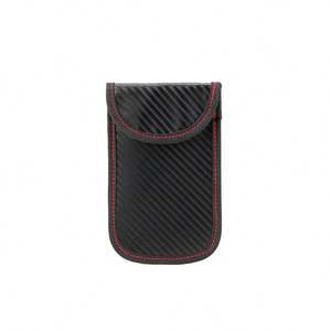 Boîtier de protection antivol Faraday haut de gamme pour clé de voiture, pochette anti-RFID avec fermeture éclair, motif ceinture tendance, porte-clés - Product Image 2