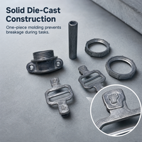 Kit de quincaillerie professionnel en alliage de zinc, ensemble d'accessoires de quincaillerie industrielle complet, moulage sous pression CNC personnalisé