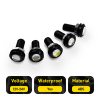 Ampoule LED étanche 18 mm pour moto et voiture, éclairage de stationnement et de jour, feux de brouillard, design œil d'ange, œil d'aigle