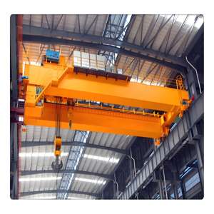 Grúa puente de doble viga tipo QD eléctrica para Taller de 300 toneladas, motor hidráulico de 20m, bomba PLC, piezas móviles de engranajes, otras grúas Motor - Product Image 2