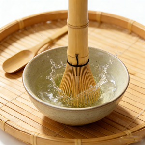 ชุดตะกร้อมัทฉะทำมือจากไม้ไผ่ 100% ปี 2025 พร้อมช้อนตักและช้อนชา ชุดตะกร้อมัทฉะแบบญี่ปุ่น - Product Image 5