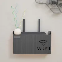 Étagère murale pour routeur Wifi sans fil Boîte de rangement en plastique ABS Boîte d'organisation pour support d'alimentation par câble