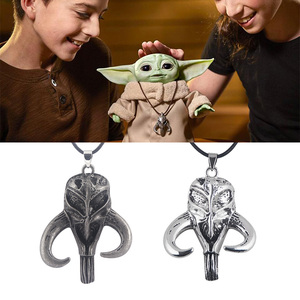 Collana Vintage con Ciondolo a Testa di Toro, Ispirata al Film 'The Mandalorian', Personaggio Baby <span class=keywords><strong>Yoda</strong></span>, Accessorio Cinematografico, Giocattolo Classico - Product Image 3