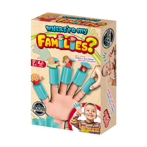 Popolare dove sei la mia famiglia mini dito giocattolo per bambini giochi educativi con le dita che abbinano le schede interattive set di giochi - Product Image 2