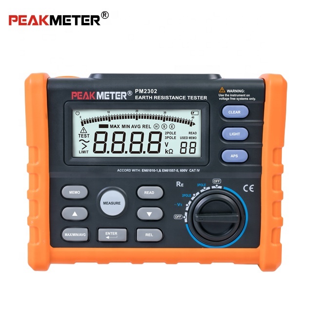 Оптовая продажа, самая низкая цена, Peakmeter MS2302, измеритель сопротивления заземления, измеритель высокой производительности