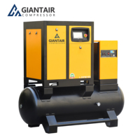 Compresseurs d'Air Industriels à Vis Rotative GiantAir 10CV 7,5kW 15kW avec Sécheur pour Découpe Laser