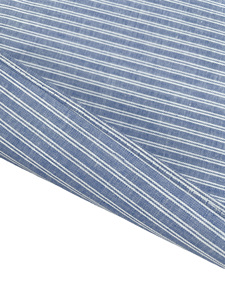 Cổ điển bông sọc khăn tay | Màu Xanh kiểm tra túi vuông cho nam giới - Product Image 3