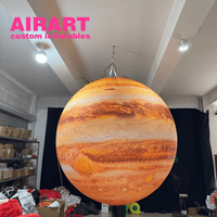 Modèle gonflable sur mesure surdimensionné de Jupiter pour les affichages d'événement de musée de l'espace avec des tailles personnalisables