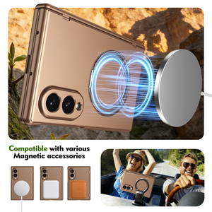 Coque de téléphone antichoc à protection intégrale avec anneau magnétique rotatif pliable en métal pour <span class=keywords><strong>Samsung</strong></span> Flip 7 6 5 Fold 8 Wide - Product Image 5