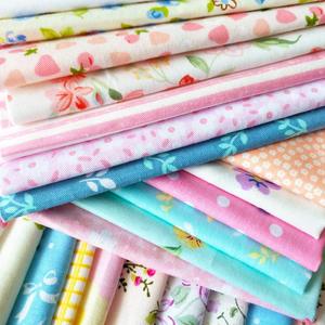 Quilted Floral Pre Cut Cotton Fabric Square Sheets For Handmade <b>Patchwork</b> Craft Projects - Product Image 1