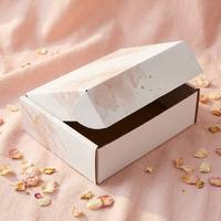 Boîte d'expédition en carton ondulé personnalisée, impression couleur, logo, boîte d'expédition en carton, vente en gros, boîte postale en kraft, OEM