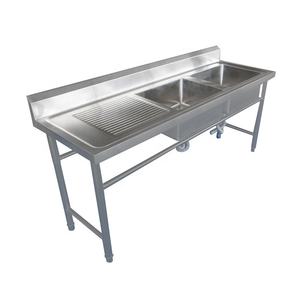 Equipo de cocina para restaurante, fregadero de cocina plano, Doble Estrella, alta calidad, 304 - Product Image 1