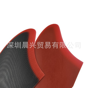 Aleta de Surf UPSURF FCS2 K2 Transparente Roja y Negra de Fibra de Vidrio con Doble Tab - Product Image 3