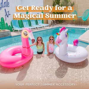 Bouée licorne gonflable, jouets de fête pour piscine, anneaux de natation pour la plage, pour adultes et enfants - Product Image 3