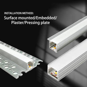 Gran oferta, tira de <span class=keywords><strong>luz</strong></span> Led integrada, retroiluminación oculta, marco de gabinete, iluminación de techo lineal, tira de <span class=keywords><strong>luz</strong></span> con ranura de aluminio para escalera - Product Image 3