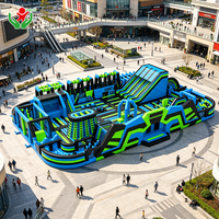 Parc de trampolines gonflables de qualité commerciale, château gonflable pour le divertissement