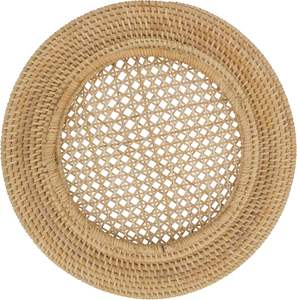 Juego de 4 Platos de Ratán Hechos a Mano, Decoración Rústica para Mesa de Comedor, para el Hogar, Bodas, Fiestas, Restaurantes - Product Image 2