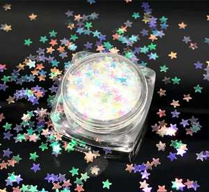 Holographic óng ánh năm cánh sao sequin Glitter Flakes - Product Image 3