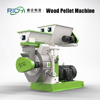 Machine à granulés de bois biomasse de type anneau RICHI 1-10T/H, facile à utiliser, avec certification complète