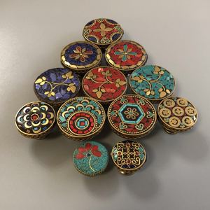 Maniglie in Lega di Stile <span class=keywords><strong>Etnico</strong></span> Squisito, Intricatamente Lavorate per Armadi, Cassetti e <span class=keywords><strong>Mobili</strong></span> con Dettagli Culturali Autentici - Product Image 1